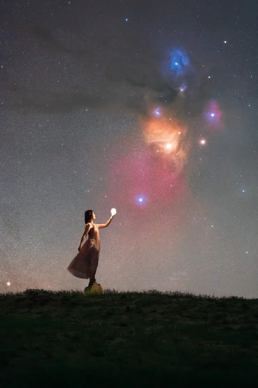 从调色盘里摘了颗星星